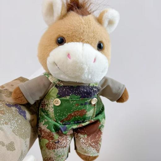 【幸运守护马毛绒公仔摆件】马年毛绒公仔摆件背带裤穿搭玩偶XY 商品图4