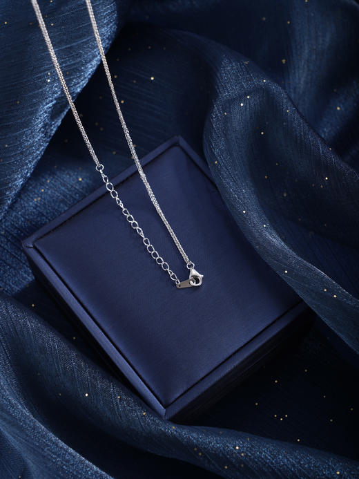 子佩集【景明嘉遇】银S925套链【PYP2042-XF】项链培育宝石帕拉伊巴蓝碧玺2601 商品图6