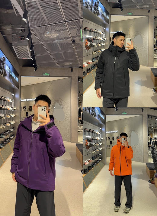 120-4渠道货 树树 中性款羽绒衣 户外专用p棉 量子场热 连帽羽绒服 商品图11