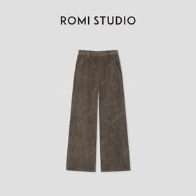 ROMI STUDIO“休闲复古”灯芯绒肌理感挺阔直筒休闲裤 RWCWX65807