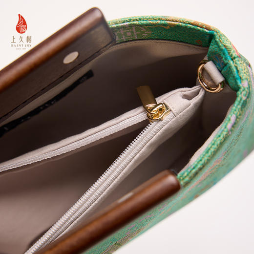 SAINTJOY/上久楷 宋锦斜背包 古钱三多XB3B026203001 商品图7
