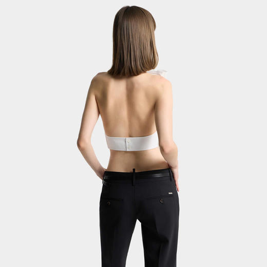 DSQUARED2 女士蝴蝶结上衣 白色 S75NC1133 S36275 100 商品图3