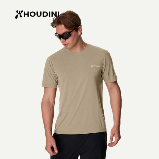 HOUDINI胡丁尼Pace Air Message空速宣言男户外26夏新跑步短袖T恤 840071 商品图0