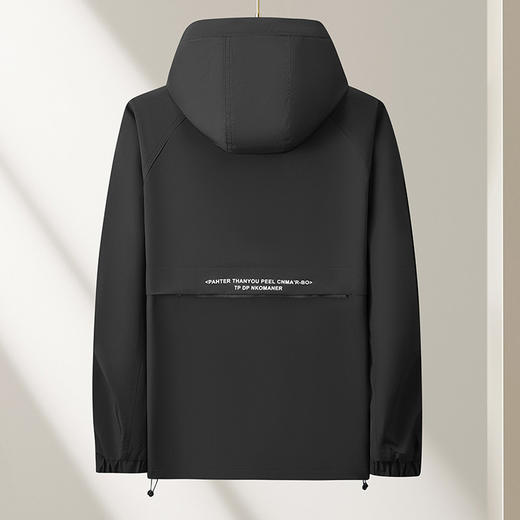 【DX】大依优型大码男装春秋连帽外套运动休闲商务百搭长袖外套330斤 商品图2