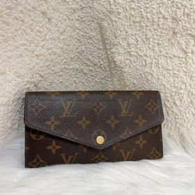 LV Sarah 老花 长款 钱包