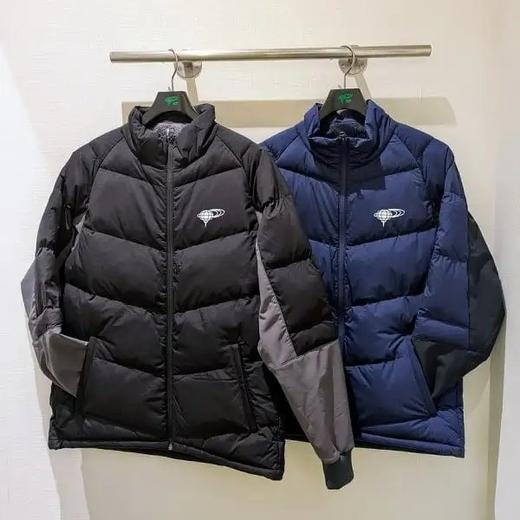 BEAMS GOLF男士橙标 透气防泼水拼接中棉夹克 弹力立领外套 商品图0