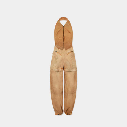 DSQUARED2 女士字母徽标贴片工装做旧连体裤 米色 S75FP0183 D35106 126 商品图1