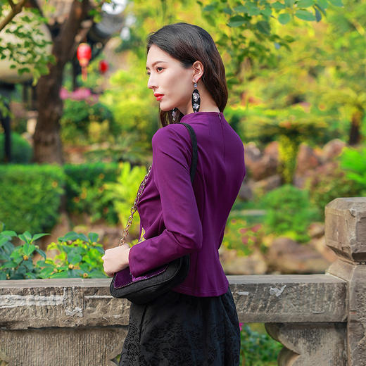 【2026春节款-现货】紫缰驿心民族风上衣 商品图2