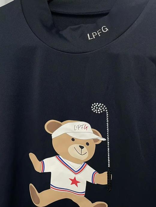 LPF GOLF男款秋冬内搭高尔夫小熊半高领打底长袖T恤 商品图4