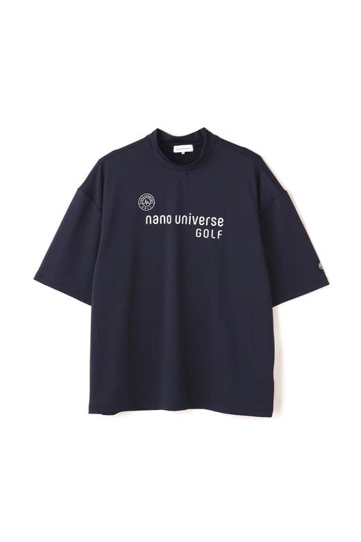 【nano universe GOLF】男士高尔夫 弹力小高领短袖T恤 字母印花  宽松休闲百搭 商品图0