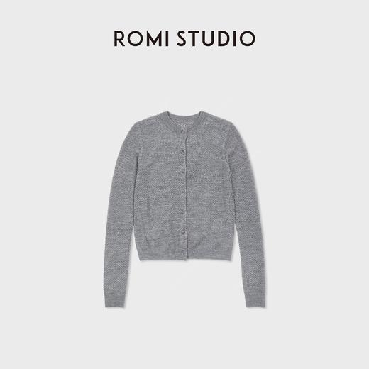 ROMI STUDIO100%高支精纺羊毛镂空纹理短袖/开衫RWDSS61866 商品图1