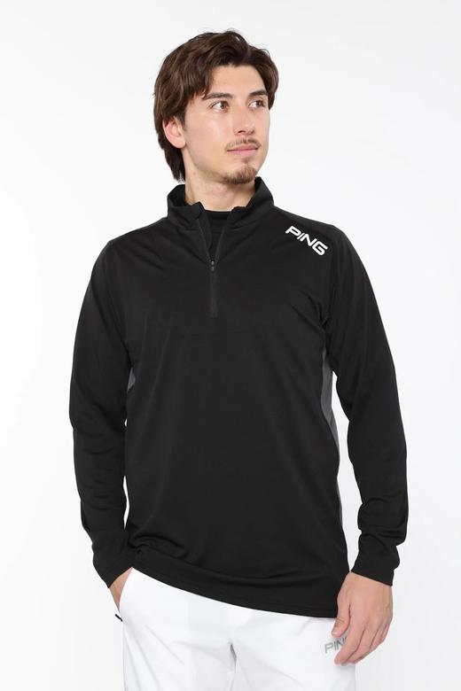 Ping高尔夫男士 弹性立领半拉链套头长袖 运动上衣 商品图6