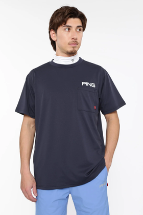 PING 男士高尔夫 夏季 logo口袋短袖T恤 弹力透气