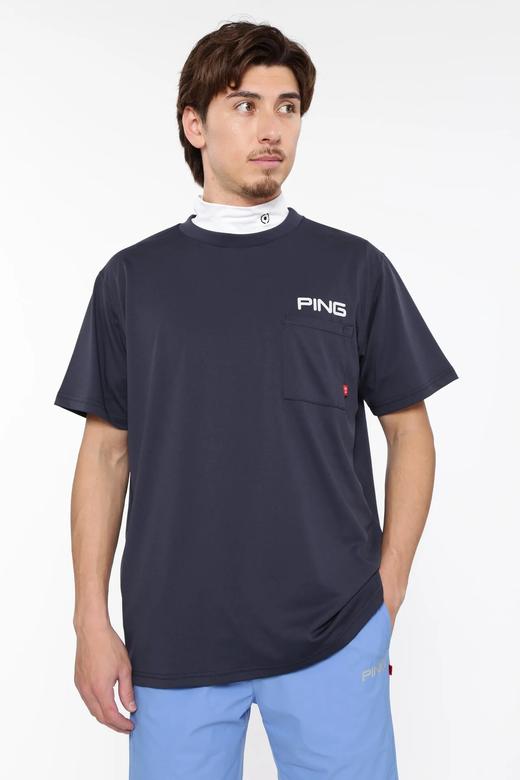 PING 男士高尔夫 夏季 logo口袋短袖T恤 弹力透气 商品图0