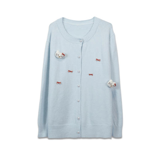 百搭宽松休闲KT圆领开衫毛衣-纪念日百货门店同款169262647 商品图4