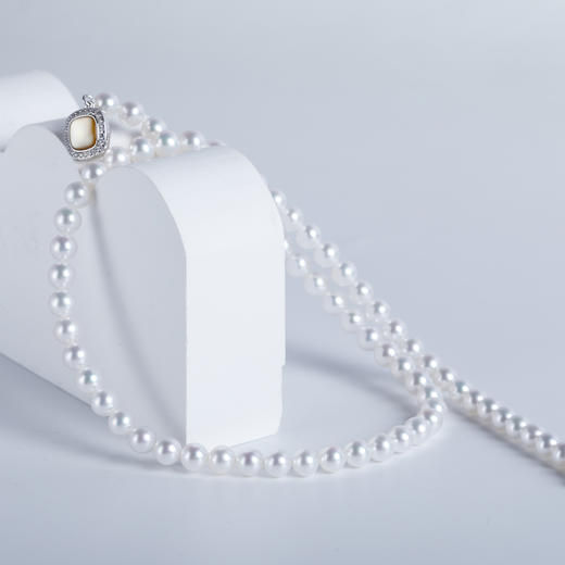 日本真科研天然淡水极光SK级瑰丽珠5~6MM 商品图0