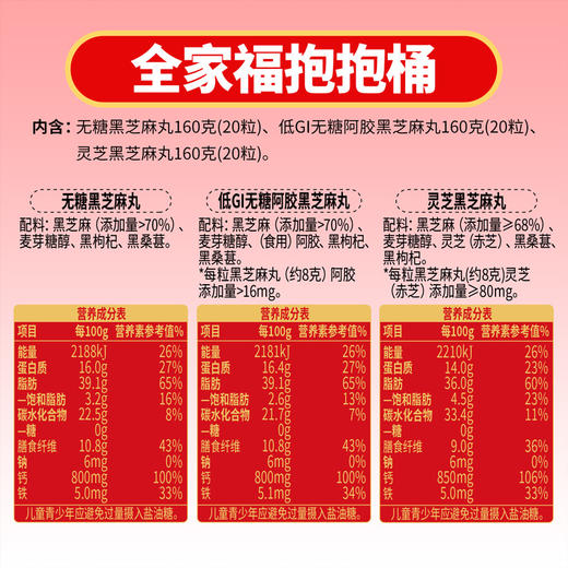 【品牌直营特供】新品上市 全家福抱抱桶480g  60粒装 商品图5