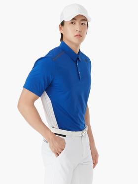 日系原单 迪家DDD 男士新品 撞色拼接 网眼透气短袖翻领T恤