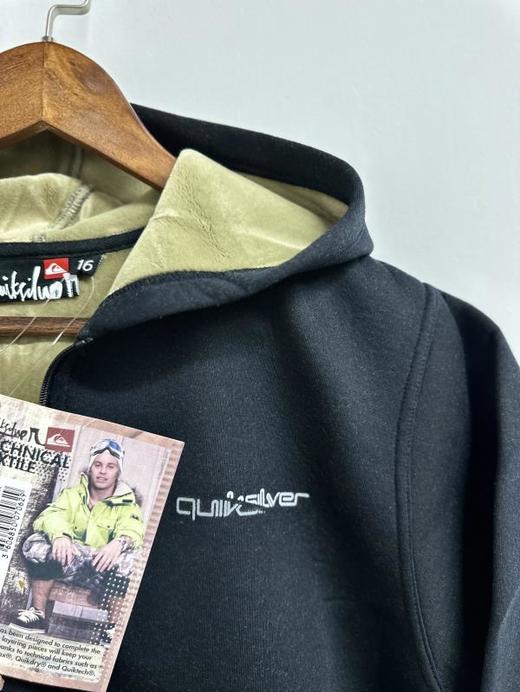 Quiksilver户外运动品牌最新法国原单拉链连帽拉绒卫衣（青少年款） 商品图1