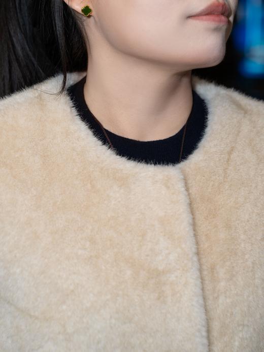 一周发货【环保皮草】【正码正拍】【不掉毛】仿貂环保皮草，冬季小母貂千金中古风~气质显瘦，环保皮草外套 商品图11