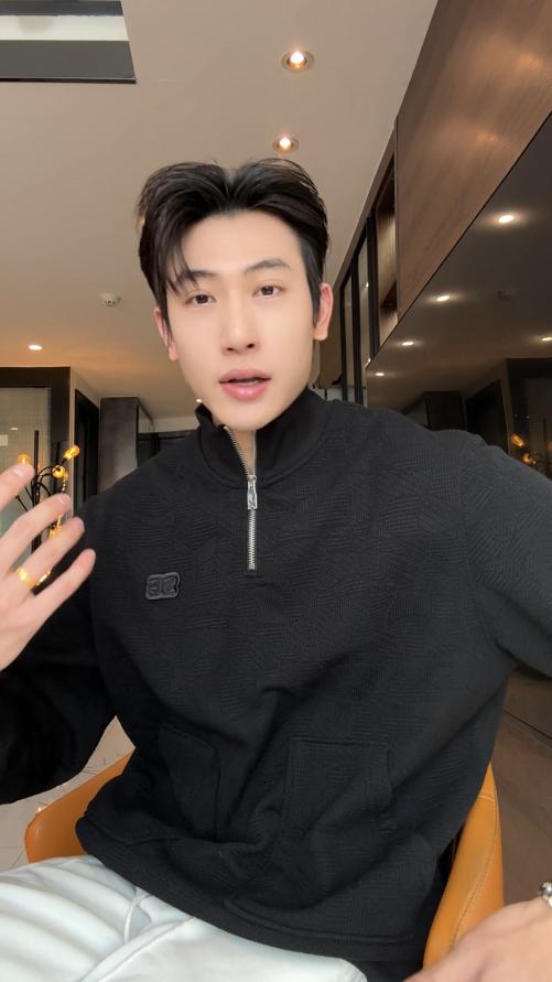 9552SDSA男士春夏新款痞帅男装韩版潮牌时尚肌理感半拉链立领卫衣百搭 商品图0