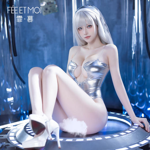 【情趣内衣】霏慕 赛博修女抹胸开裆连体衣ZY191 商品图8