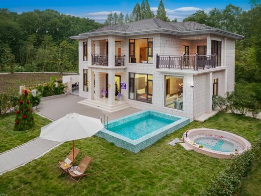 【觅趣617号院·青城山】4房/5房/6房/7房独栋别墅，温泉私汤、机麻、K歌xcs 商品图1