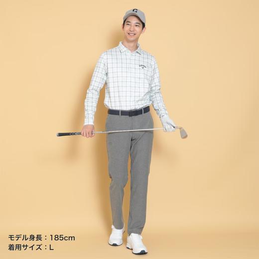 Callaway 高尔夫 男士 经典格子印花polo领长袖衬衫T恤 舒适百搭 商品图1