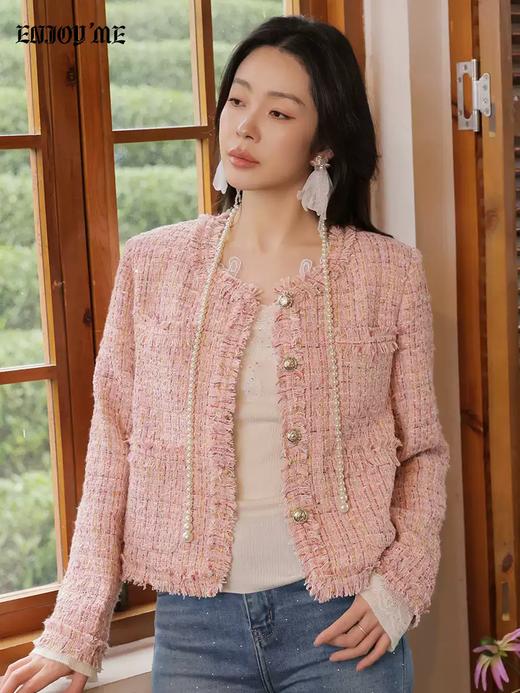 【门店同款】ENJOY春季“柔光芳序”粉雾香颂小香外套 169393612 商品图1