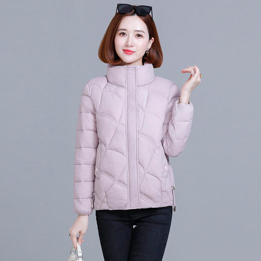 新款羽绒棉服女短款冬季韩版宽松保暖女士立领小个子棉衣外套 商品图3
