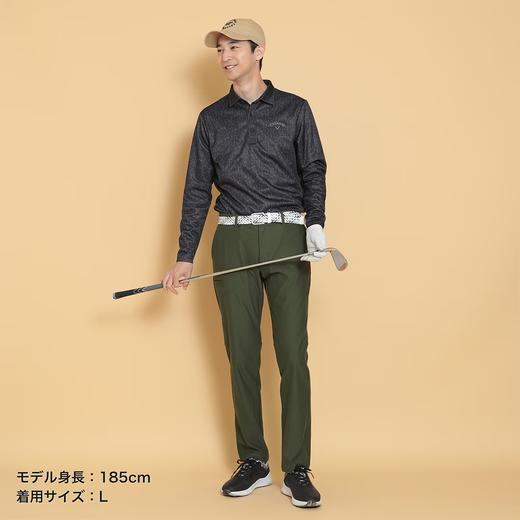 Callaway男士高尔夫 叶子印花拉绒polo衫长袖 舒适保暖 商品图9