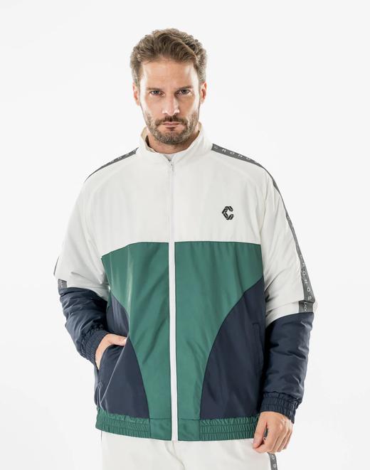 CRONOS BLACK高尔夫男士 冬季 复古撞色立领棉夹克 宽松版型运动休闲 商品图1