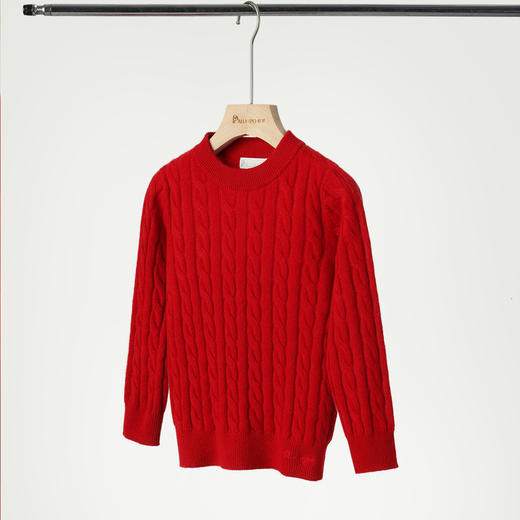 PALUOPO/PL 100%山羊绒圆领童衫ET2F8388R/约重177g帕罗 商品图14