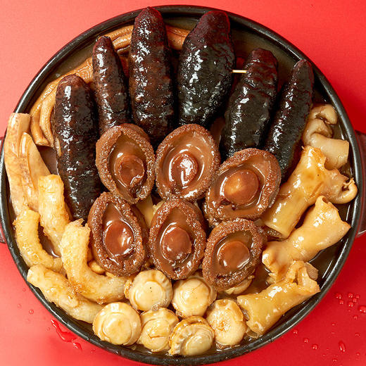 广州酒家六六大顺盆菜佛跳墙加热快手菜年货鲍鱼海参年夜饭家宴 商品图2