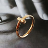 【95新】Tiffany & Co.蒂芙尼Tiffany T 系列玫瑰金无钻T1戒指57号、宽度2.5mm中性款260126TJ34 商品缩略图5