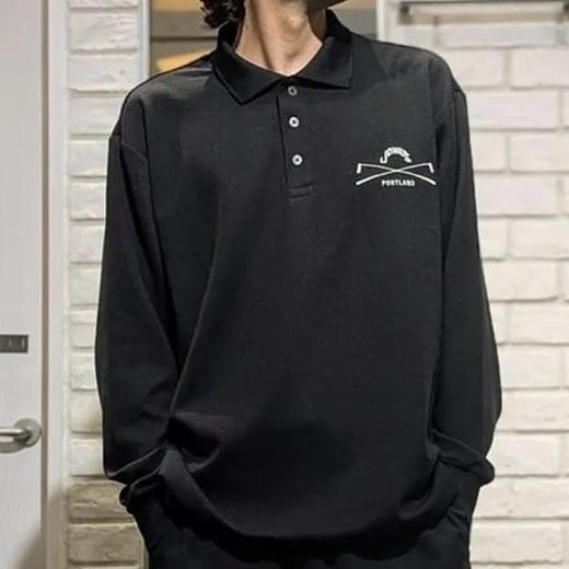 BEAMS GOLF 男款  JONES联名款 秋冬抓绒弹力长袖上衣华夫格Polo衫 商品图1