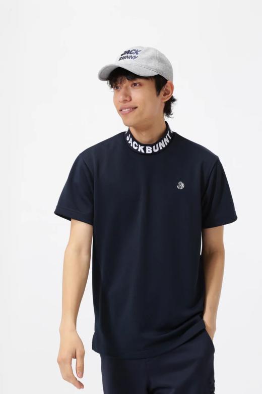 Jack Bunny 高尔夫男士 字母领口运动休闲半高领短袖T恤 商品图5