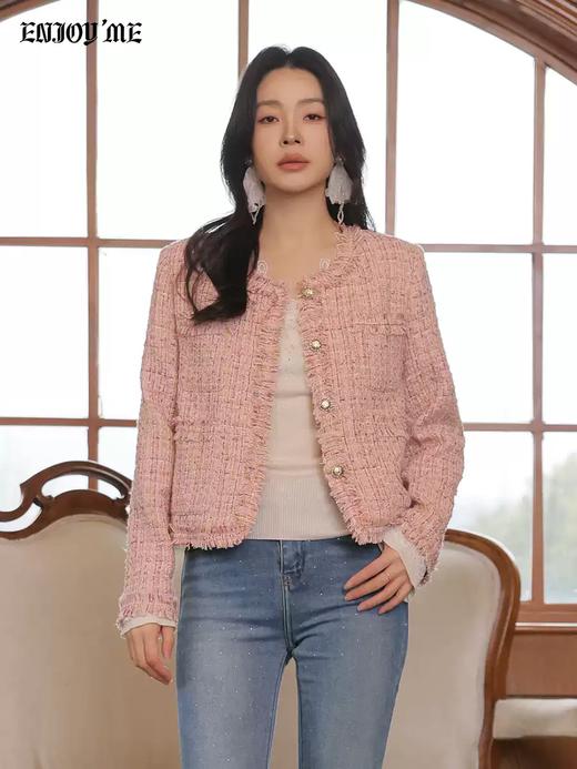 【门店同款】ENJOY春季“柔光芳序”粉雾香颂小香外套 169393612 商品图2