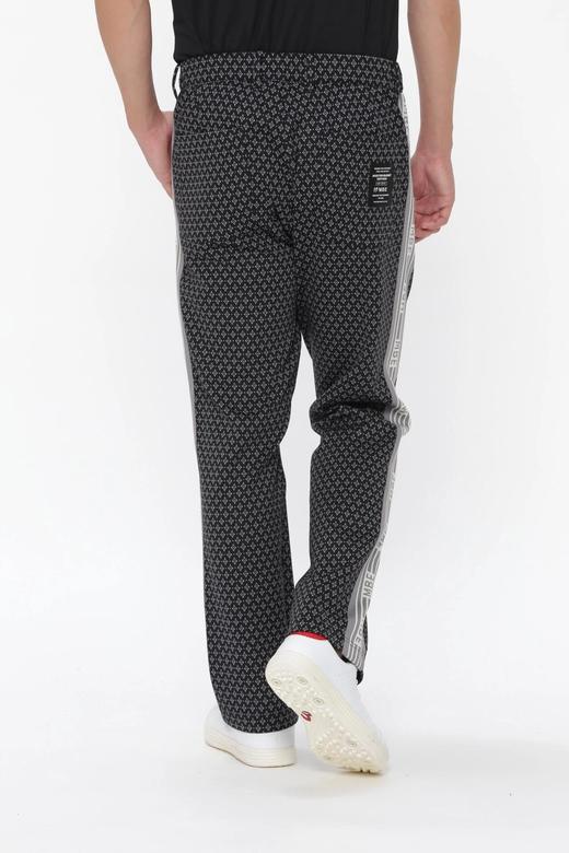 Master Bunny 高尔夫男士 春秋 印花侧边徽标带长裤 宽松垂感直筒裤 商品图9