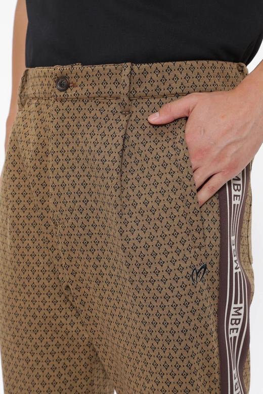 Master Bunny 高尔夫男士 春秋 印花侧边徽标带长裤 宽松垂感直筒裤 商品图5