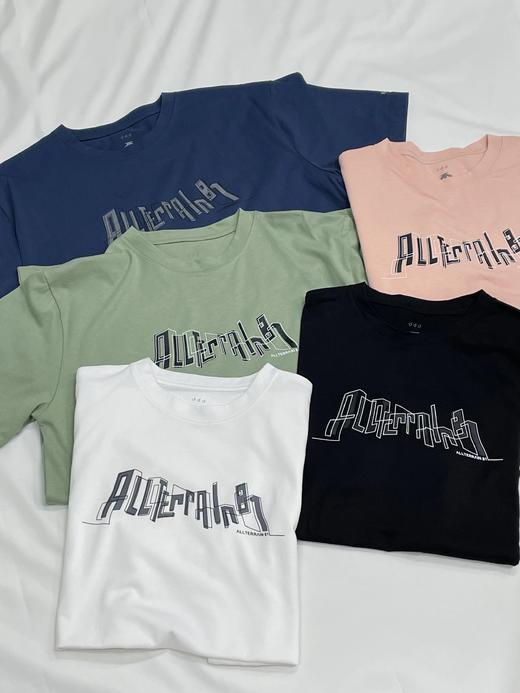 迪家DDD男士 ALLTERRAIN81系列 轻户外徒步通勤圆领字母logo短袖T恤 商品图3