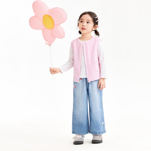 【实体店同款】女童全腰长裤春季新款安奈儿童装XG616080 商品图3