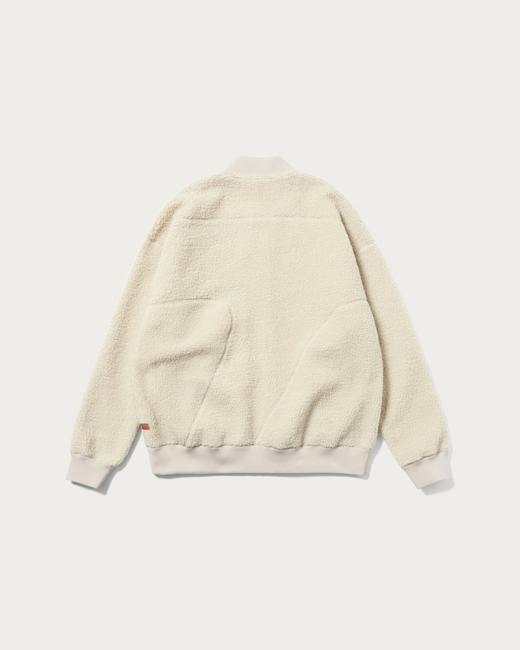 TaylorMade×UNITED ARROWS秋冬男女款 拼接蓬松柔软棒球领羊羔毛外套 宽松保暖 商品图13