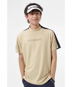 Jack Bunny 高尔夫男士 夏季网眼透气双色拼接小高领短袖T恤