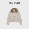 ROMI STUDIO帕丝条丹麦水貂毛领100%山羊绒毛织外套 RWDSW02392 商品缩略图0