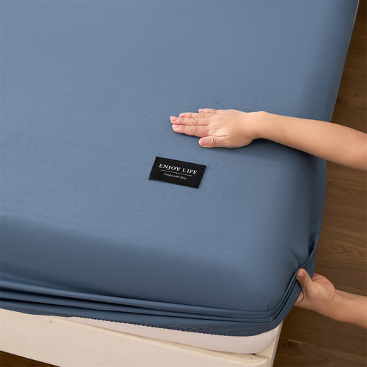 【品牌直发】加倍生活 北欧风全棉纯棉纯色床笠单品/三件套 12色可选yc0228004 商品图6