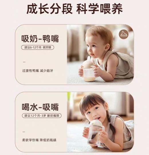 BeBeBus彩虹学饮杯鸭嘴杯婴儿6个月以上宝宝吸管水杯防呛非奶瓶 商品图5