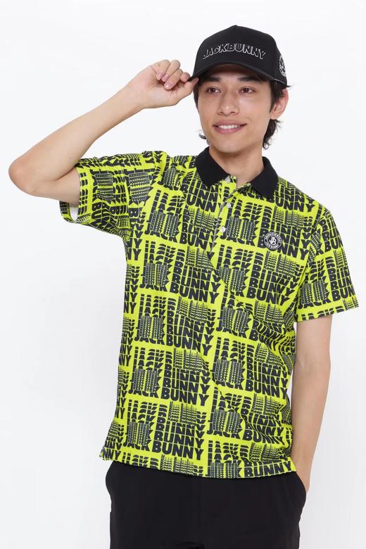 Jack Bunny 情侣款 男士高尔夫 秋季新款 字母印花polo衫短袖 弹力透气 商品图4