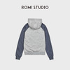 ROMI STUDIO“美式复古”字母印花拼色插肩袖连帽卫衣 RWDSS62123 商品缩略图2