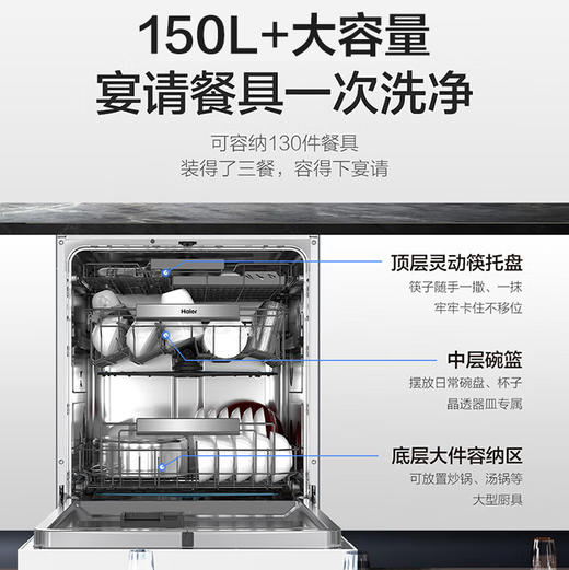 海尔（Haier）洗碗机 EYSW18586BBU1 商品图5